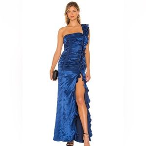 Revolve Angelita gown in sapphire blue